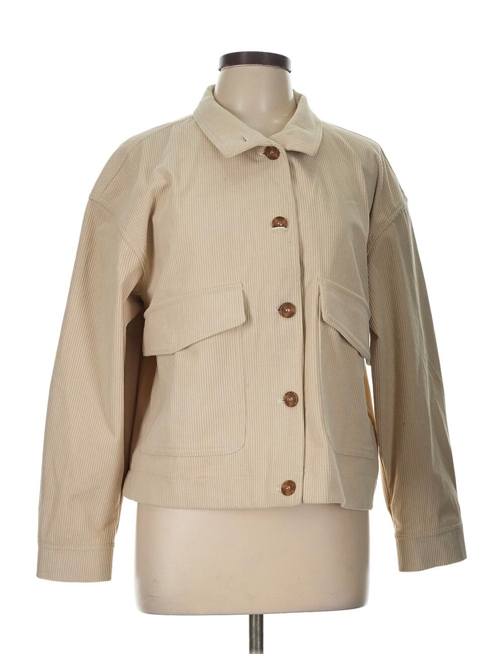 Avec Les Filles Crop Corduroy Jacket Sz. L